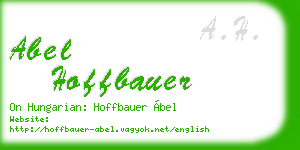 abel hoffbauer business card